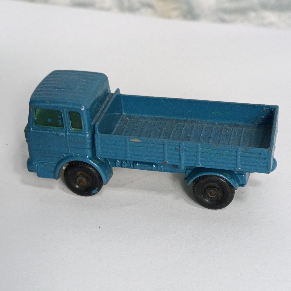 Vintage Matchbox Series No. 1 Mercedes Truck Lesney England Blue Repainted ed